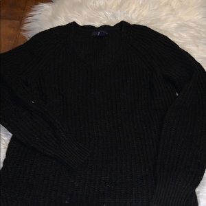 Black knit sweater